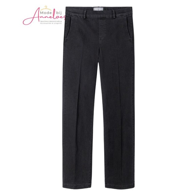 Anna Montana broek 1045 Mila wide flexi Milano- Zwart Anna Montana broek 1045 Mila wide flexi Milano- Zwart